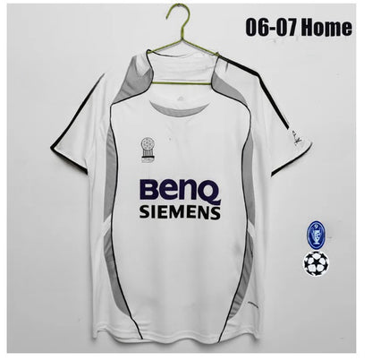 Retro Real Madrids Soccer Jerseys GUTI Ramos SEEDORF CARLOS RONALDO ZIDANE RAUL Vintage 1984-2024 Football Shirt FIGO Long Sleeve Shorts 11 12 13 14 15 16 17 Men Jerseys