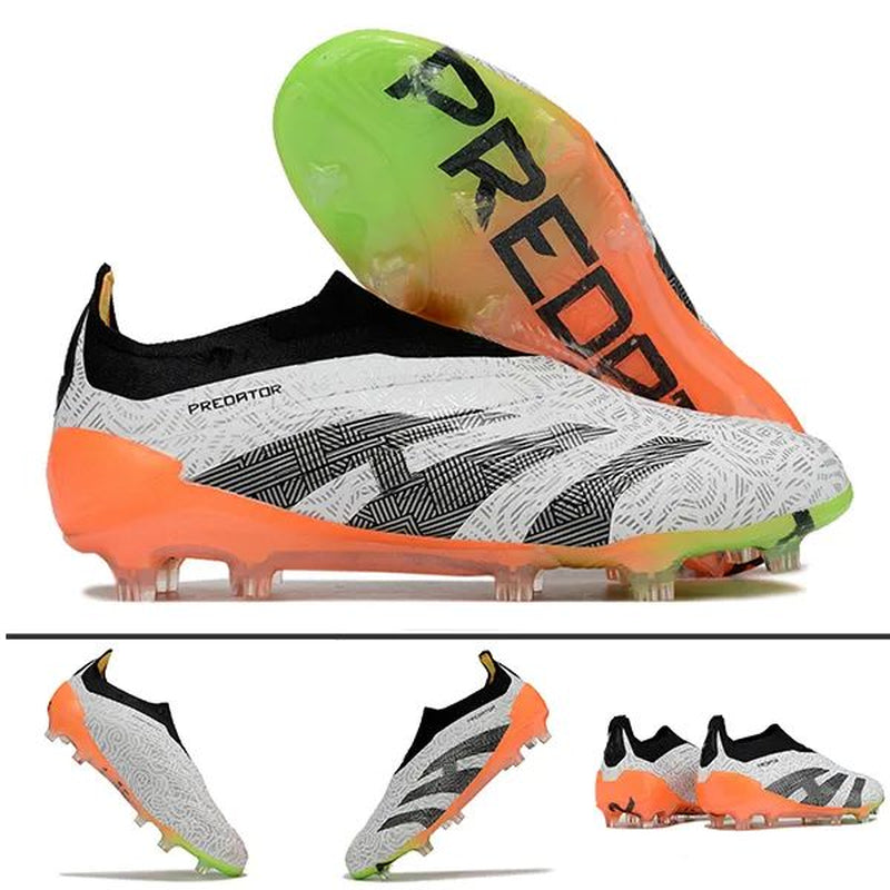 Quality Football Boots 30Th Anniversary 24 Elite Tongue Fold Laceless Laces FG Mens Soccer Cleats Comfortable Training Leather Football Shoes Kids