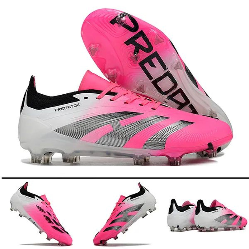 Quality Football Boots 30Th Anniversary 24 Elite Tongue Fold Laceless Laces FG Mens Soccer Cleats Comfortable Training Leather Football Shoes Kids