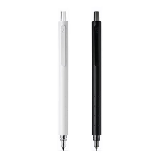 GREEN ROCKET Gel Pens - 0.5mm Fast-Drying Black Ink with Simple White and Black Body Design