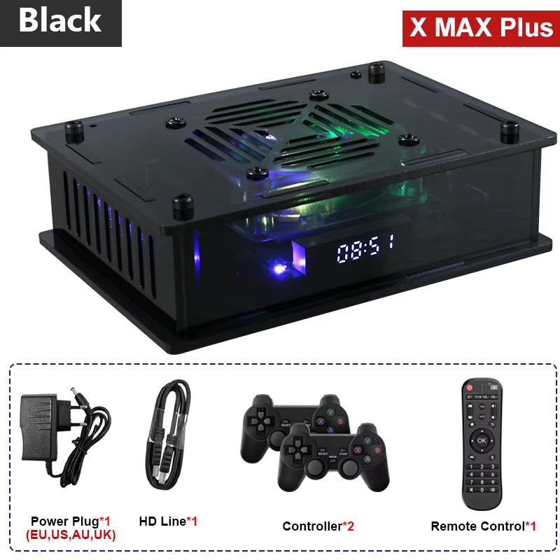 Super Console X Max plus Retro Video Game Console Dual System 8K HD Wifi with 97000 Games Mini Emulation Game Box for SS/PSP/DC