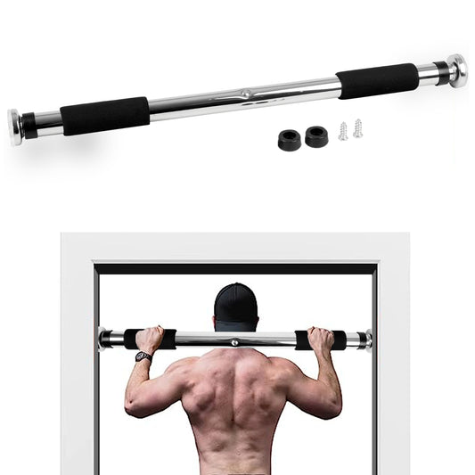 DOOR HOME EXERCISE WORKOUT TRAINING GYM BAR CHIN up SIZE ADJUSTABLE FITNESS PULL