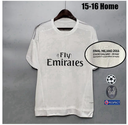 Retro Real Madrids Soccer Jerseys GUTI Ramos SEEDORF CARLOS RONALDO ZIDANE RAUL Vintage 1984-2024 Football Shirt FIGO Long Sleeve Shorts 11 12 13 14 15 16 17 Men Jerseys