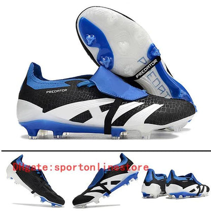 Quality Football Boots 30Th Anniversary 24 Elite Tongue Fold Laceless Laces FG Mens Soccer Cleats Comfortable Training Leather Football Shoes Kids