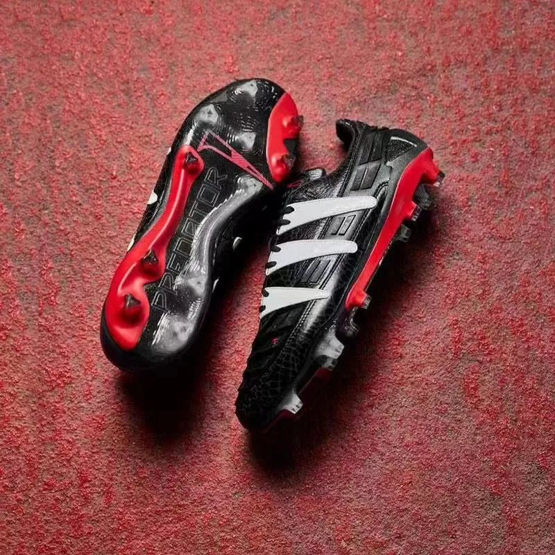 Quality Football Boots 30Th Anniversary 24 Elite Tongue Fold Laceless Laces FG Mens Soccer Cleats Comfortable Training Leather Football Shoes Kids