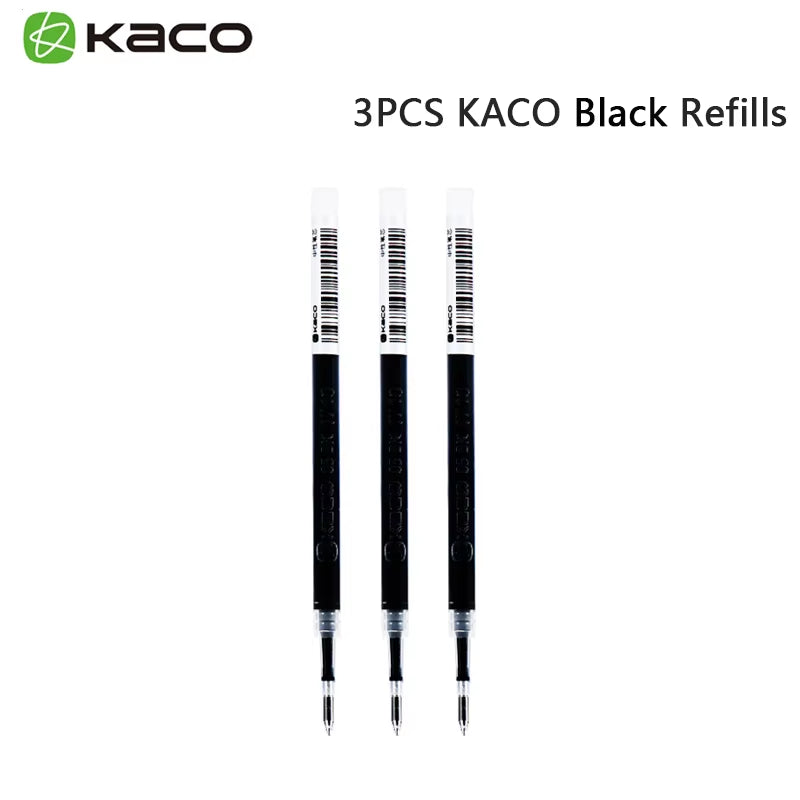 GREEN ROCKET Gel Pens - 0.5mm Fast-Drying Black Ink with Simple White and Black Body Design