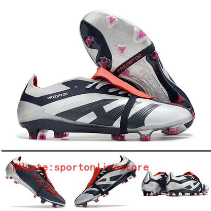 Quality Football Boots 30Th Anniversary 24 Elite Tongue Fold Laceless Laces FG Mens Soccer Cleats Comfortable Training Leather Football Shoes Kids