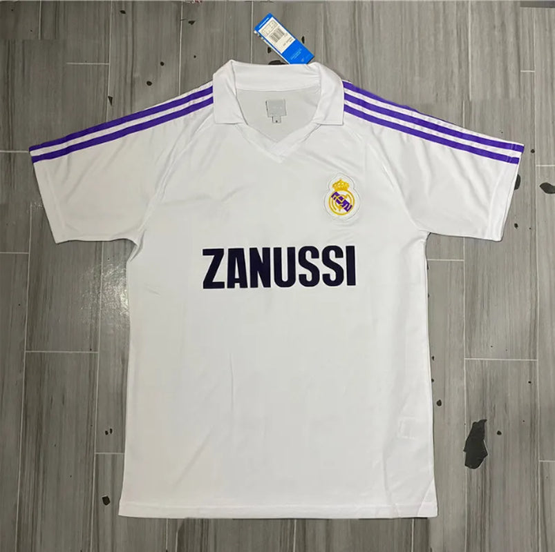 Retro Real Madrids Soccer Jerseys GUTI Ramos SEEDORF CARLOS RONALDO ZIDANE RAUL Vintage 1984-2024 Football Shirt FIGO Long Sleeve Shorts 11 12 13 14 15 16 17 Men Jerseys